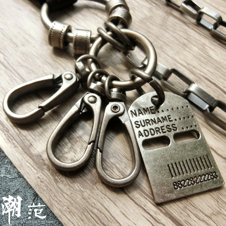 Мужская цепочка с металлическим черепом в стиле хип хоп панк авангард