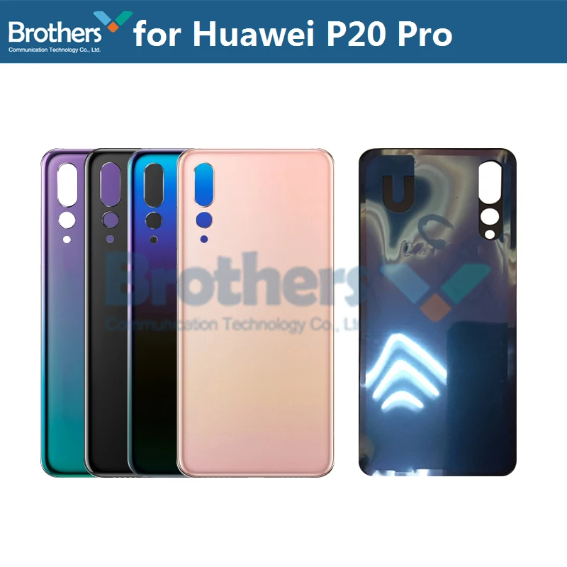 Корпус батареи для huawei P20 Pro батарейный отсек с объективом камеры металлический для huawei P20 Pro задний Чехол сменный верх