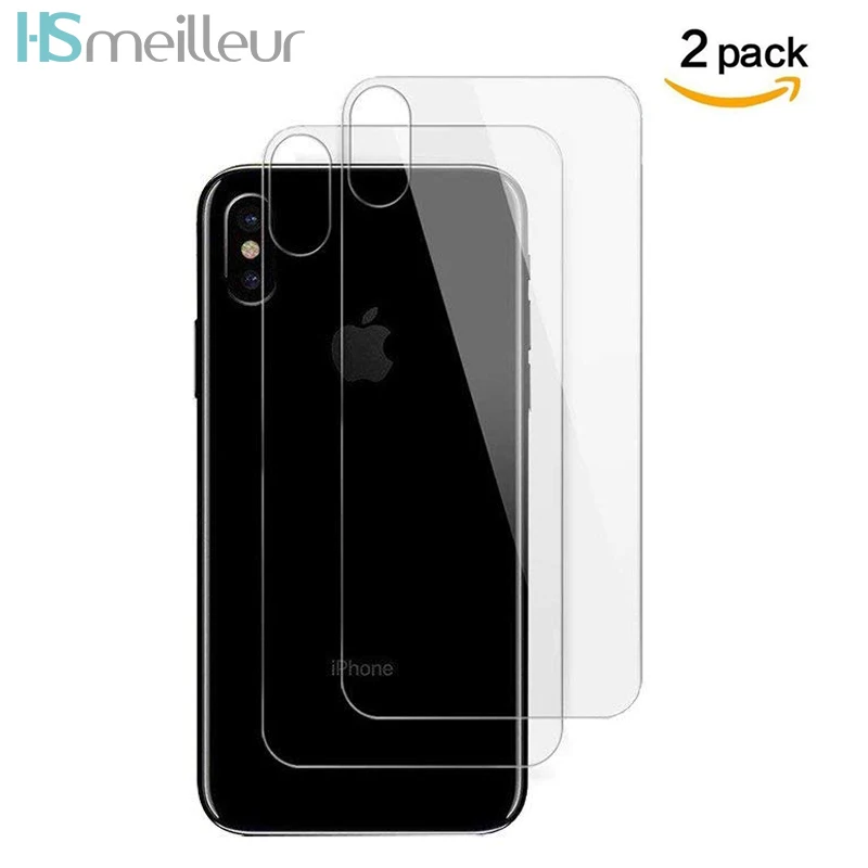 Hsmeilleur для iPhone X задняя защитная пленка из закаленного стекла 10 8 7 6 6S Plus 5 5S se Verre Trempe