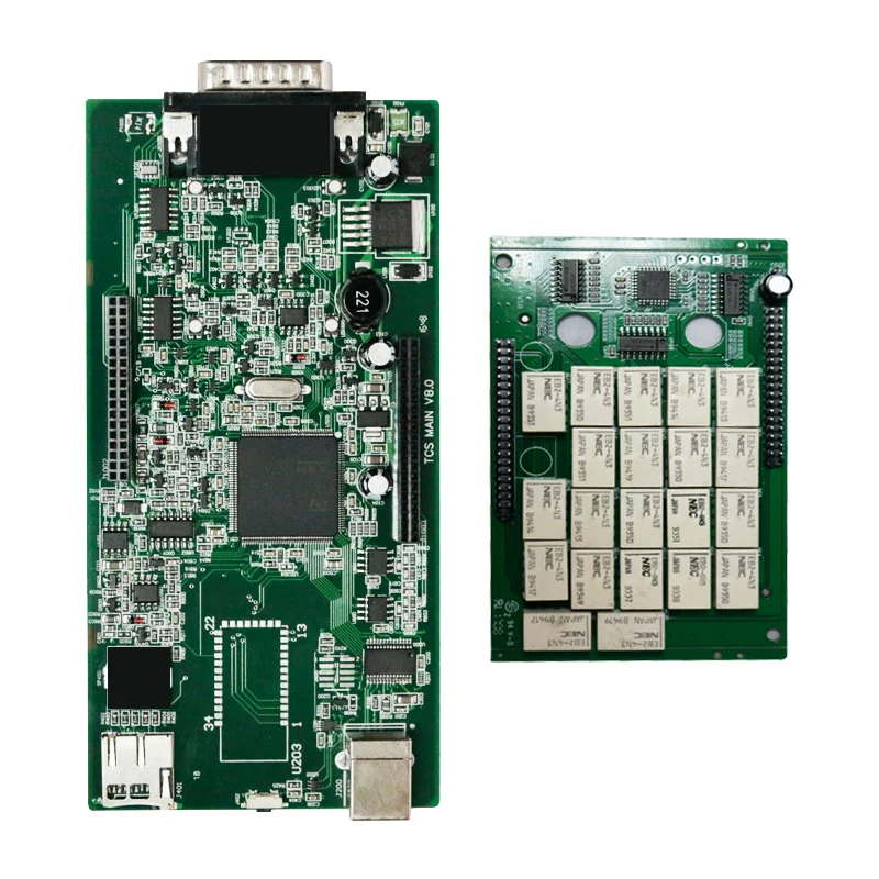 TCS CDP диагностический инструмент NEC Реле двойная зеленая pcb 2015R3 Keygen в CD новый VCI LED