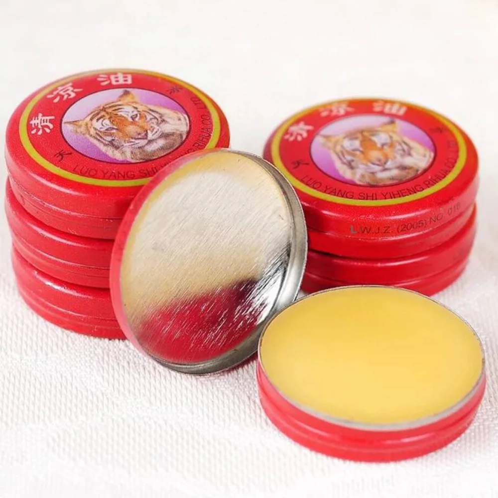5/10pcs Chinese Tiger Balm Massager Relax Essential Deworming And Itching Reatment Of Influenza Cold Pain Relief Ointment |