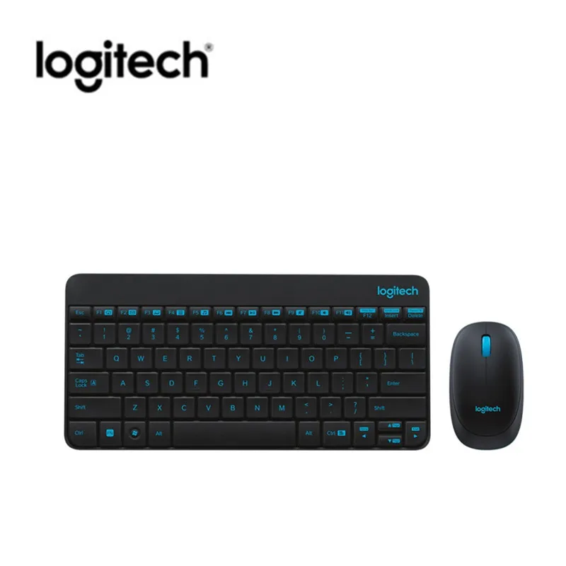 Logitech MK245 нано клавиатура Мышь комбо Эргономика клавиатуры и Мышь Водонепроницаемый Эргономика набор мини