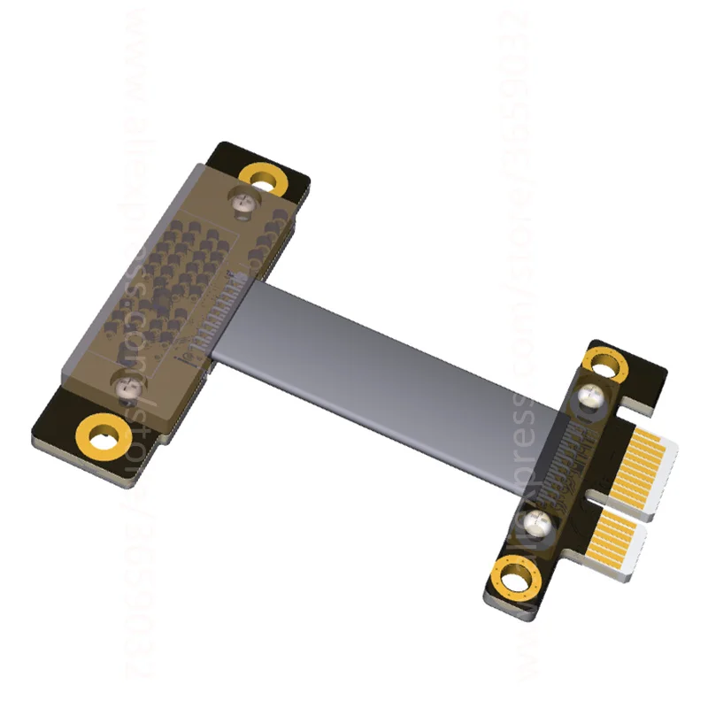 Прямоугольный Удлинительный кабель PCIe 3 0x1 до x1 защита от электромагнитных помех