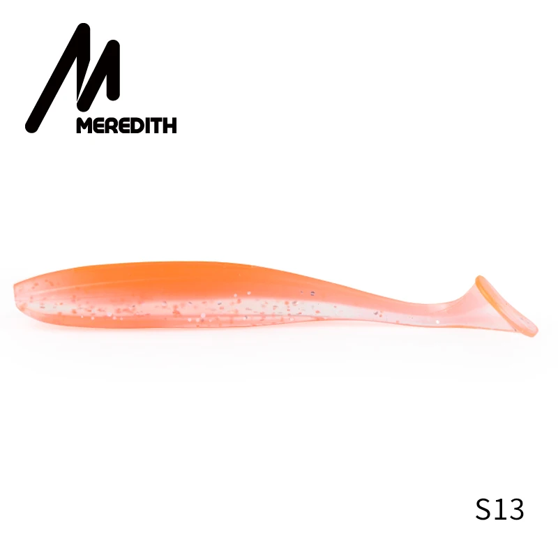 S13 Meredith Easy Shiner рыболовные приманки 50 мм 75 мм 100 мм 130 мм воблеры Карп мягкие приманки для рыбалки силиконовые искусственные двухцветные приманки - Цвет: S13