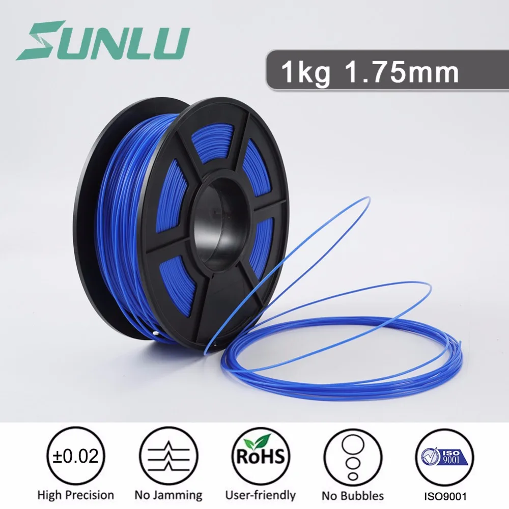SUNLU Excellent impact strength abrasion performance abs plastic abs material price 3d printer filament 3d filament 1.75mm