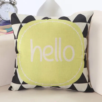 Креативная детская Милая льняная Подушка с принтом LOVE наволочки для дивана