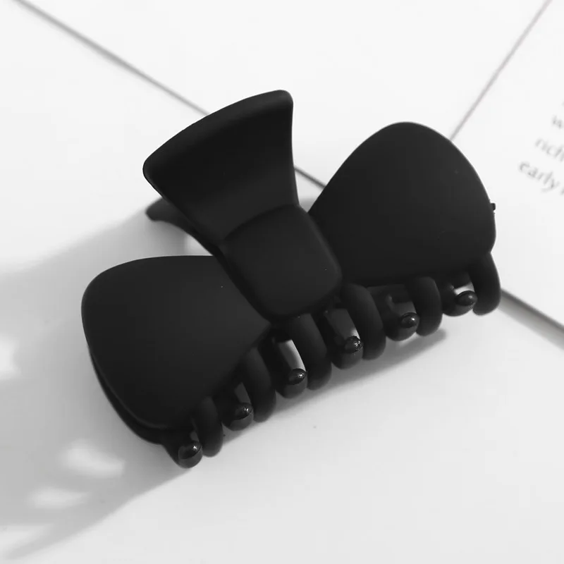 New Korean Solid Bowknot Hair Claw Clips for Women Ponytail Hair Holder Crab Hairpins Girls Make Up Barrettes Hair Accessories