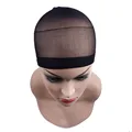 2 Pieces/Pack Wig Cap Hair net for Weave Hairnets Wig Nets Stretch Mesh Cap for Making Wigs Free Size