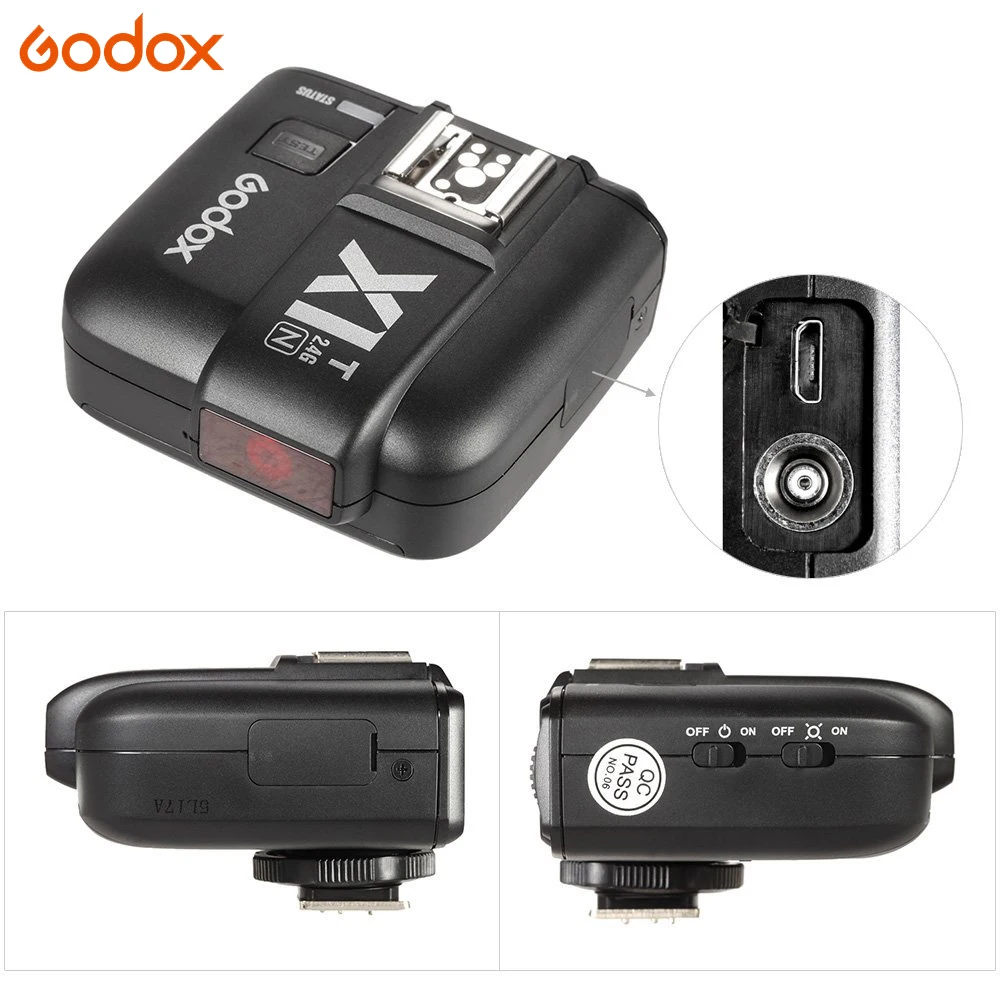 Godox X1t X1 kit TTL 2 4G беспроводной триггерный передатчик вспышки приемник для Canon Nikon Sony