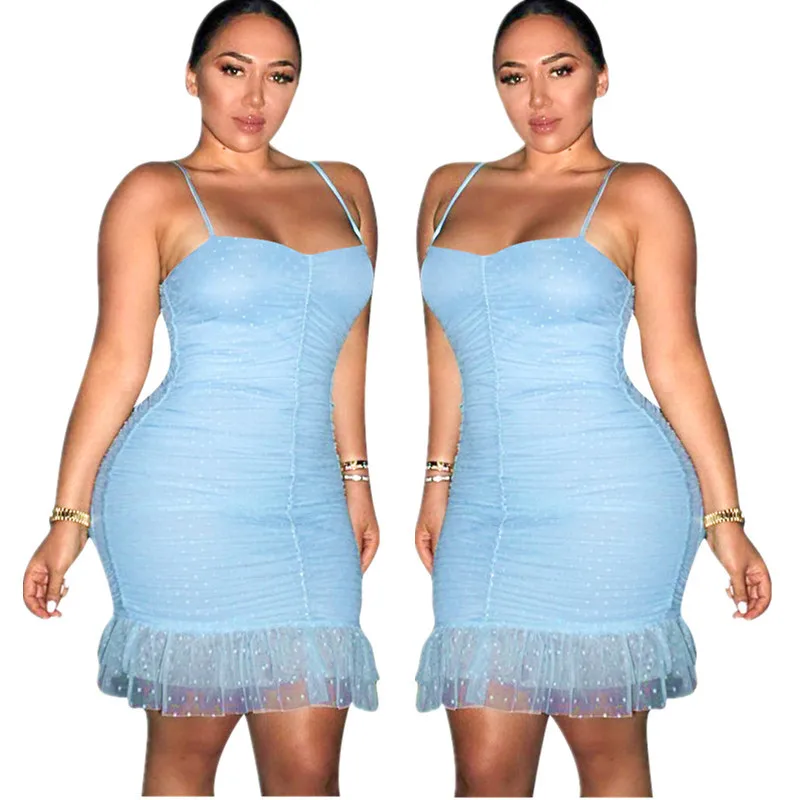 Весна-лето 2019 хит продаж новый стиль модный Африканский сетчатая юбка в горошек |