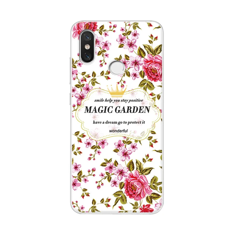 Captain America Phone Case For Xiaomi Redmi Note 5 Pro Ample Cute Flowers Soft Silicone Cover Cases Coque |