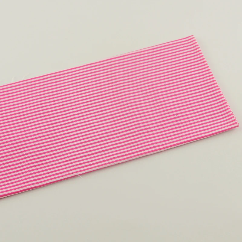 

1 шт 50 см x 50 см розовый красный и белый полоски дизайн домашний текстиль стеганая ткань tecido хлопчатобумажная ткань предварительно срезанный...