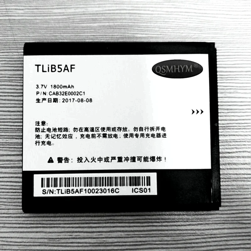 Оригинальный аккумулятор TLiB5AF 1800mAh 3 7 V для Alcatel One Touch 997D OT 997 OT997 5035 новый с номером