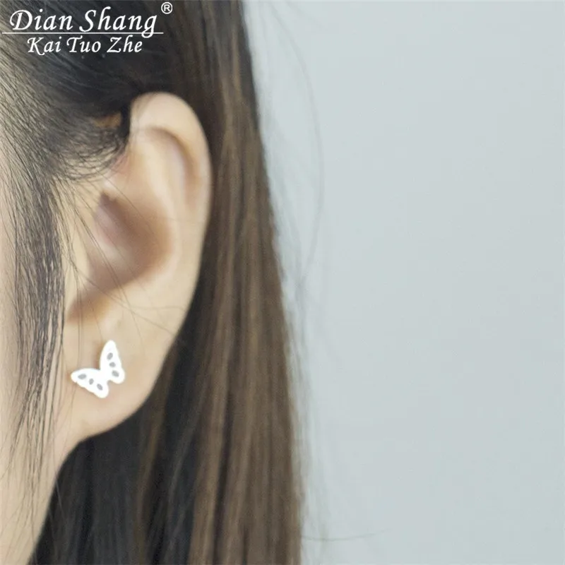 Серьги бабочки оригами золотого цвета модные украшения для женщин и девочек