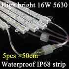 5 шт.лот 50 см Светодиодная жесткая лента Водонепроницаемая IP68 светодиодная лента 12 В постоянного тока линейный светильник 36 шт. 5630 чип50 см полоса для наружного использования, светодиодный световой короб