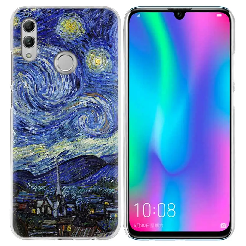 Чехол Sky Van Gogh для huawei Honor 8X Y9 9 10 Lite Play 8C 8S 8A Pro V20 20i 10i Y6 Y7 жесткий чехол для телефона из поликарбоната - Цвет: 01