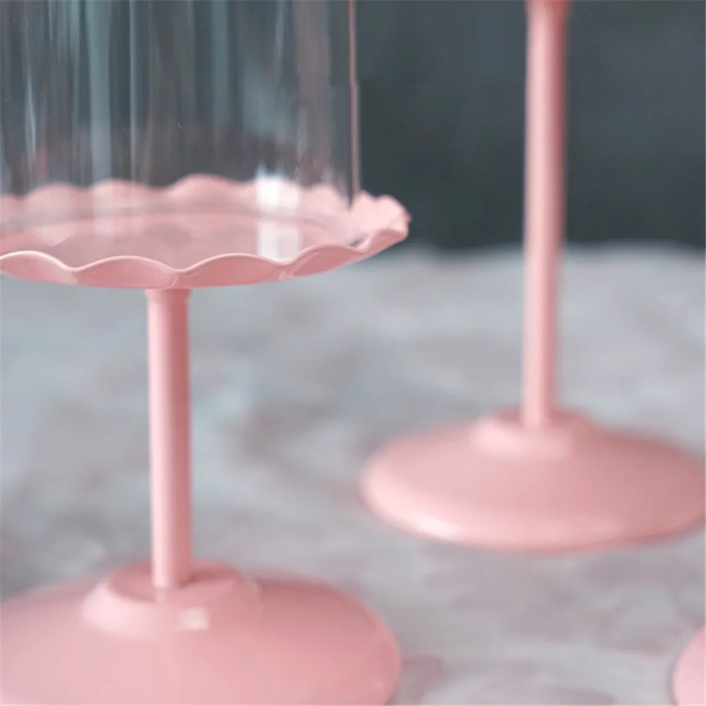 Поднос металлический высокий в скандинавском стиле с крышкой из поликарбоната