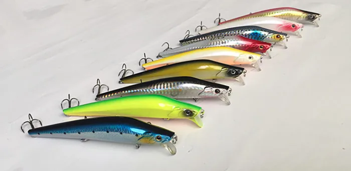 

Fishing Lure Minnow Bait Fishing Tackle Plastic Lure Slender Shape Lure Casting Spinner bait Sea Lure 12cm 19g or 21g