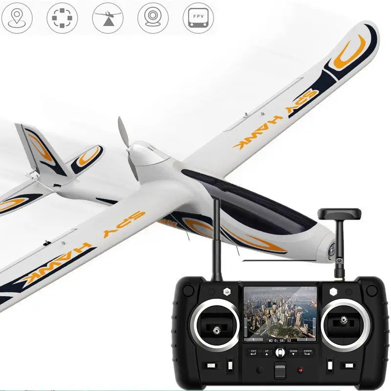 Hubsan H301S 5 8G FPV 4CH RC Самолет RTF с GPS модулем белый цветной режим 2 левой руки|5.8g fpv|hubsan
