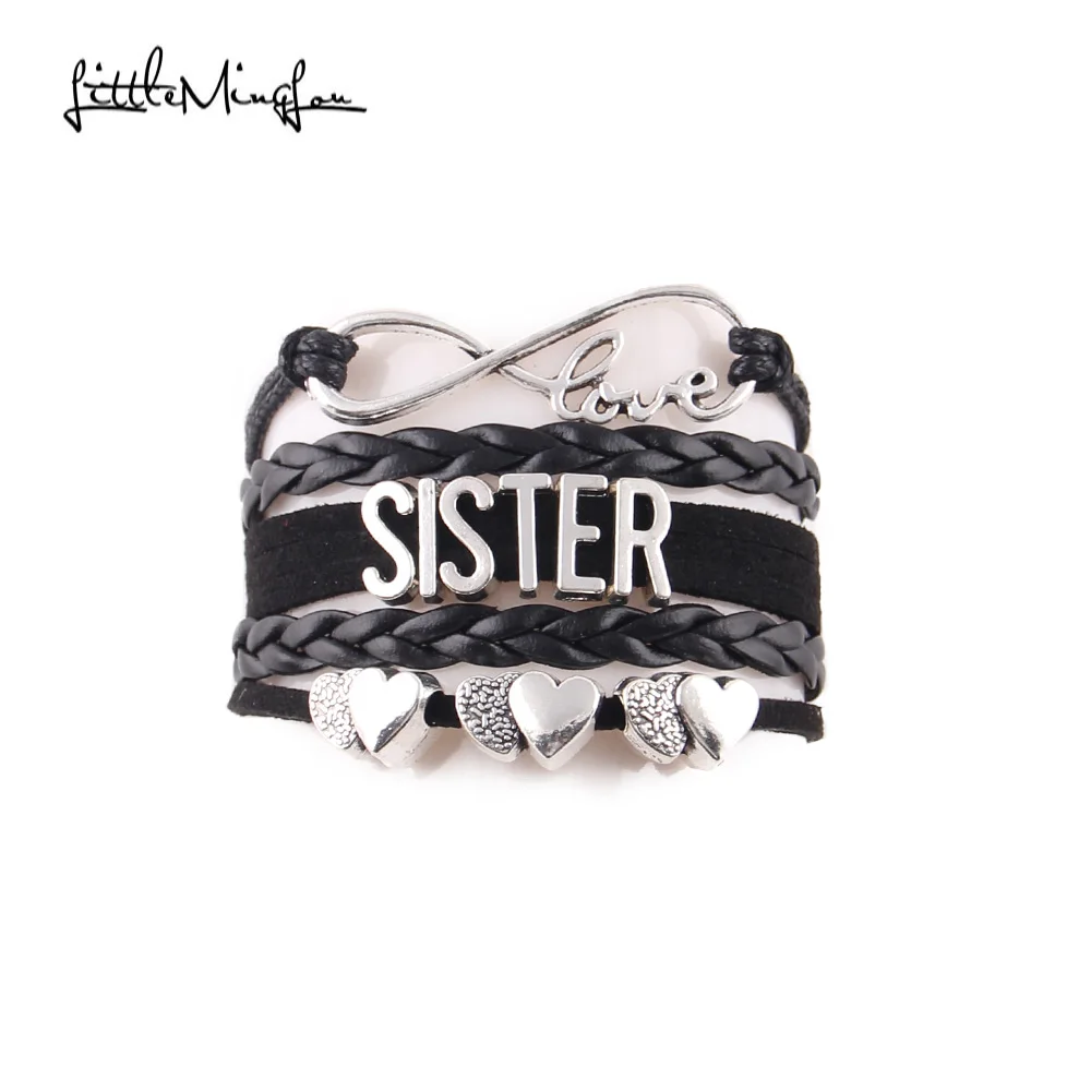 Женский кожаный браслет с подвеской в виде сердца | Украшения и аксессуары