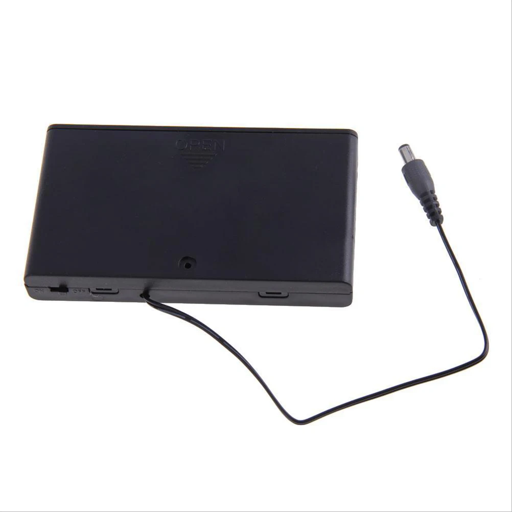 Travel Portable Small Storage Box Bins 1pcs Black 8 AA battery holder Case cover |