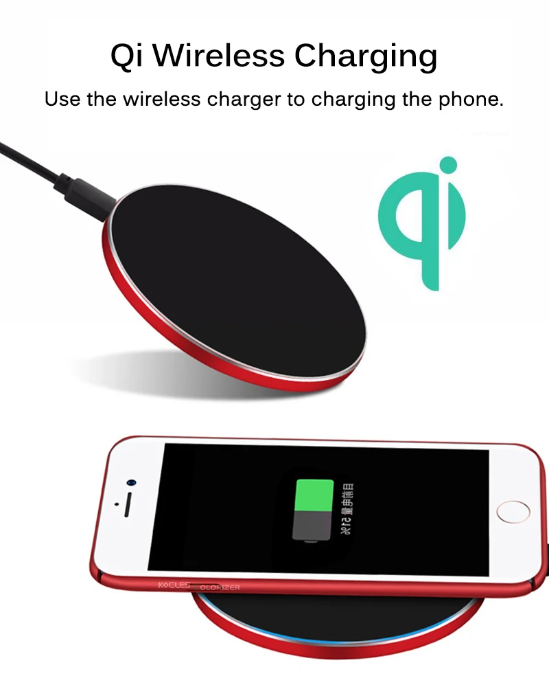 Qi Беспроводное зарядное устройство приемник чехол для iPhone 7 7 Plus 2 в 1 Беспроводная зарядка и кабель зарядный чехол для iPhone 6 6s Plus чехлы