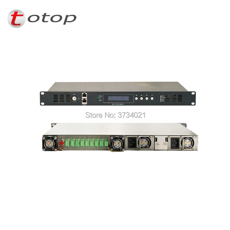 EDFA оптический усилитель CATV с веб управлением 1550nm Erbium Doped SC APC волоконный