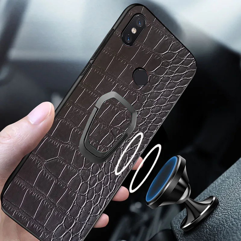 Case for xiaomi redmi note s2 y2 y3 5a 6a 5 6 7 pro mi a2 a1 6x 5x 9 8 lite mix 2 2s 3 Car Holder Ring CBumper Back Cover cases |