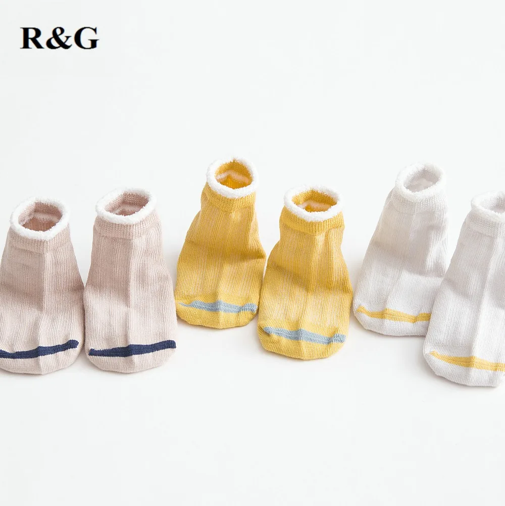 3 пар/лот носки для малышей Мягкие хлопковые однотонные новорожденных высокое
