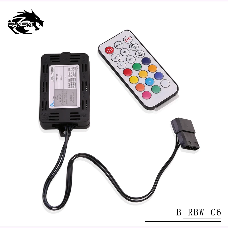 Bykski RGB 6PIN вентилятор радиатора чехол для компьютера 12 см вентилятор водоразрядный радиатор гидравлический подшипник бесшумный для 120 мм RBW светильник