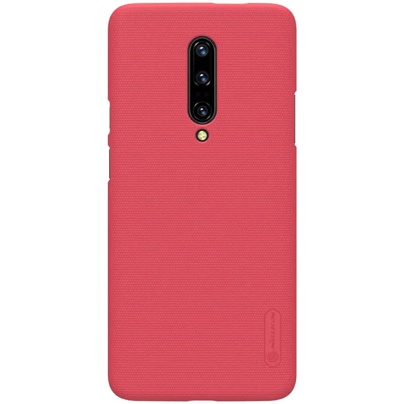 Чехол для Oneplus 7T 7 Pro, матовый жесткий пластиковый чехол Nillkin для бизнес-задней панели, чехол для One Plus 7T 7 Pro, чехол s - Цвет: Red