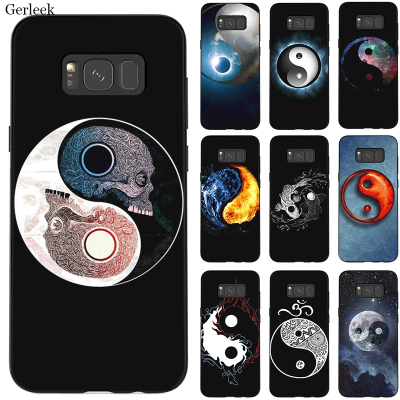 Силиконовый чехол для мобильного телефона Yin Yang с узором Samsung Galaxy A3 A5 A6 A7 A8 A9 A10 A20 A30