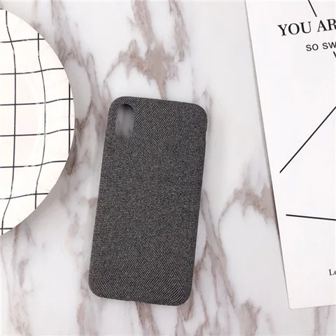 Dark Grey Плюшевый тканевый чехол для телефона Apple iPhone X Xs Max Xr 8 7 6s 6 Plus теплый плюшевый Модный мягкий цветной чехол-накладка чехол s Capa Fundas - Цвет: Dark Grey