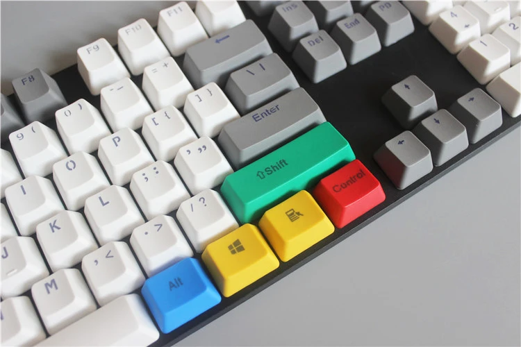 NPKC 10 штук RGB толстый pbt клавишный колпачок от производителя профиль модификаторы для переключатели Cherry MX 61-ключ 87-ключ 108-клавиша механическая клавиатура