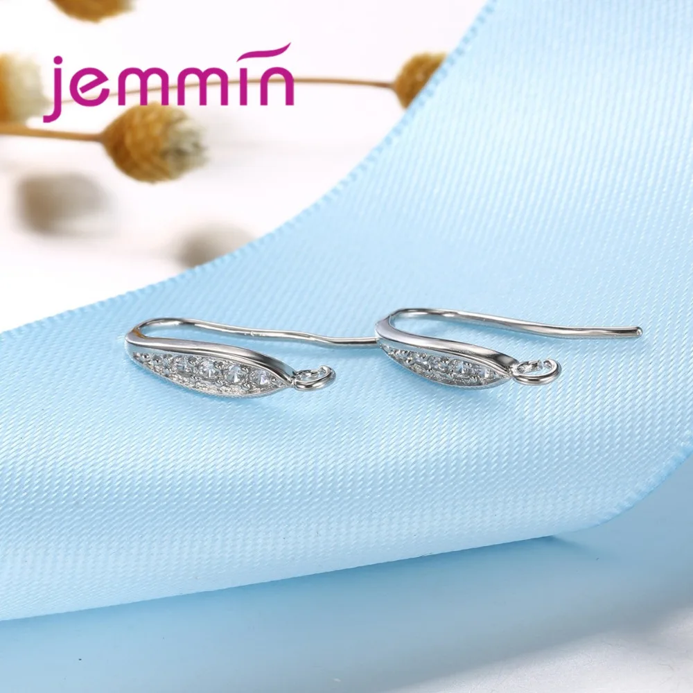 simple style elegant women diy earring hooks 10pcs hot 925 sterling silver brand jewelry accessories for ladies wholesale free global shipping