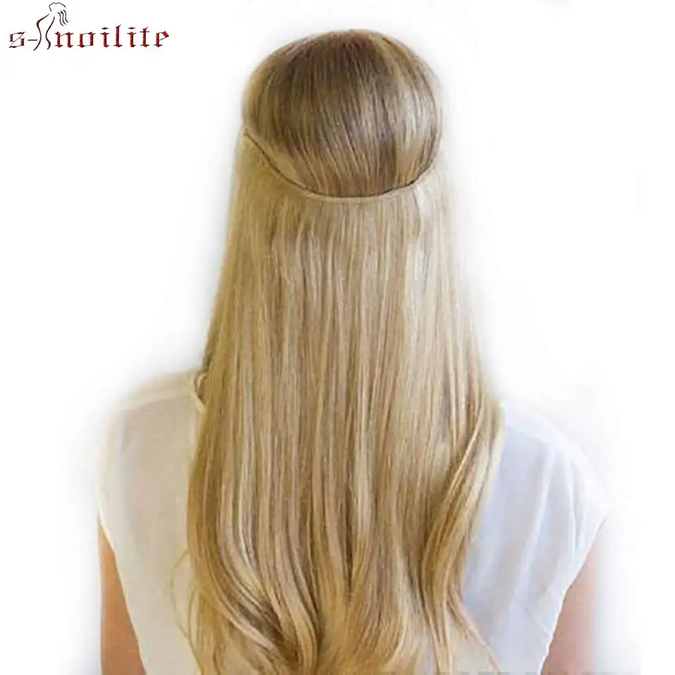 S noilite 30 &quotДлинные прямые женские клипсы в одной части натуральные поддельные