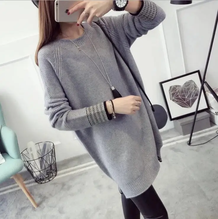 2016 Pullovers Autumn Pullover Winter Warm Women Casual Sweater Knitted Tops | Женская одежда