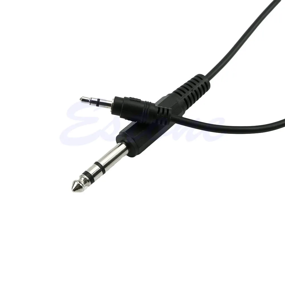 

2020 New 5Ft 1.5m 1/4" 6.35mm TRS Stereo Male To 1/8" 3.5mm Male Plug Mic Aux Cable Cord