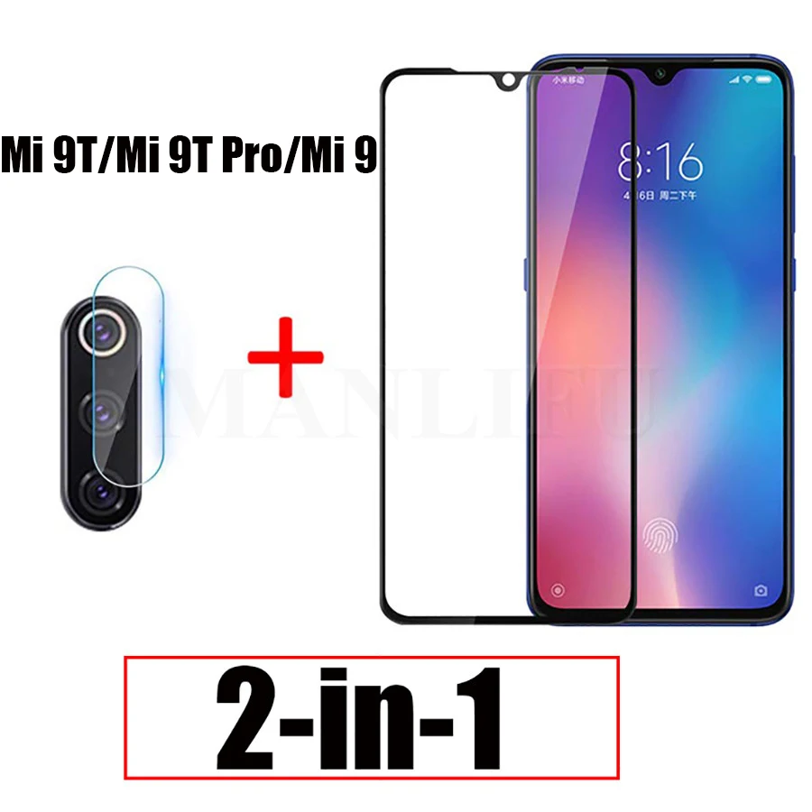 Защитное стекло с защитой от царапин 11D 2 в 1 для Xiaomi Mi 9T Pro защитная пленка экрана