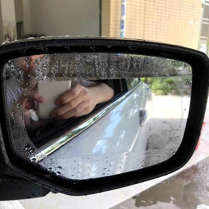 2 шт. Высококачественная Автомобильная наклейка на зеркало заднего вида овальная