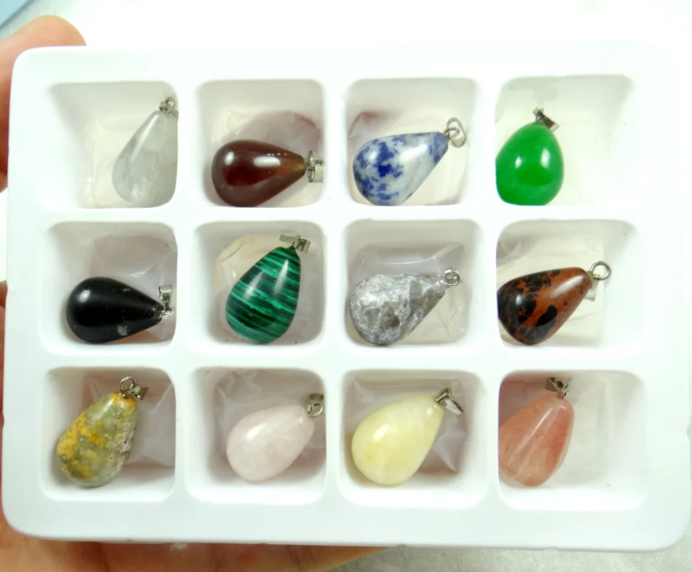 12 шт. подвеска капля тигровый глаз|stone pendant|natural stone pendantstone gem |