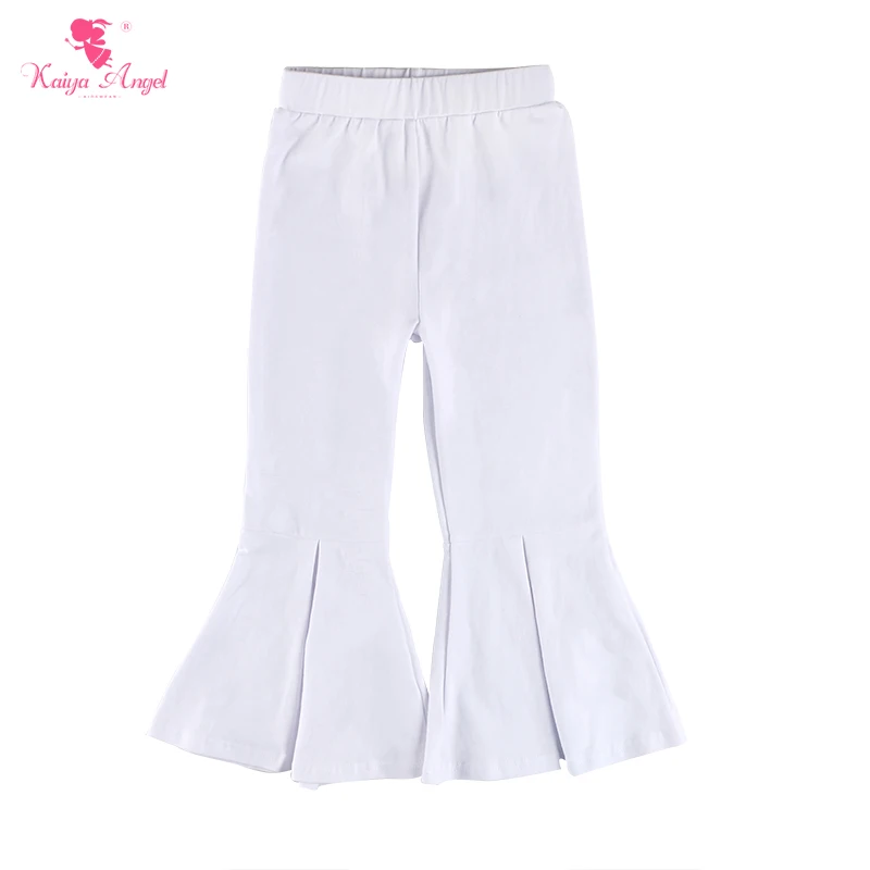 Леггинсы Kaiya Angel Girls Boutique однотонные Хлопковые Штаны с колокольчиками весна лето