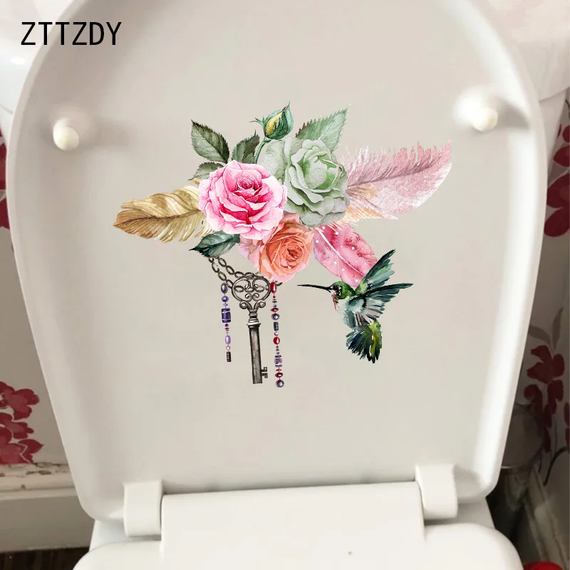 ZTTZDY 22 1*18 6 см креативная Акварельная Роза девушка спальня настенная наклейка