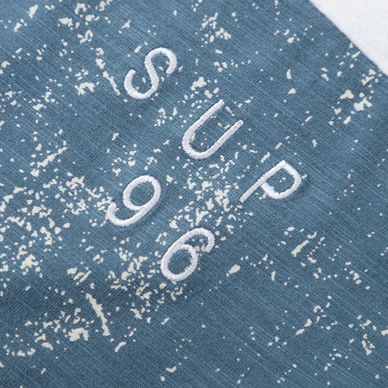 SEMIR Летняя мужская футболка с коротким рукавом круглым вырезом цветной вышивкой