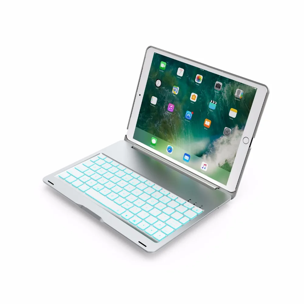 Wireless Bluetooth Keyboard for Tablets Ipad pro 10.5 keyboard with colorful Backlight Smart Sensor PC Panel Computer | Компьютеры и