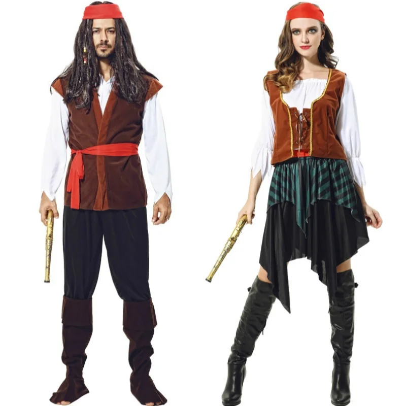 Аниме косплей для капитана Джека из фильма Пираты Карибского моря женское платье