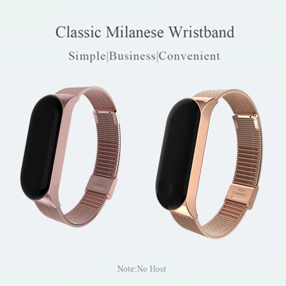 Браслет Mi Band 4 3 металлический Безвинтовой браслет из нержавеющей стали Miband