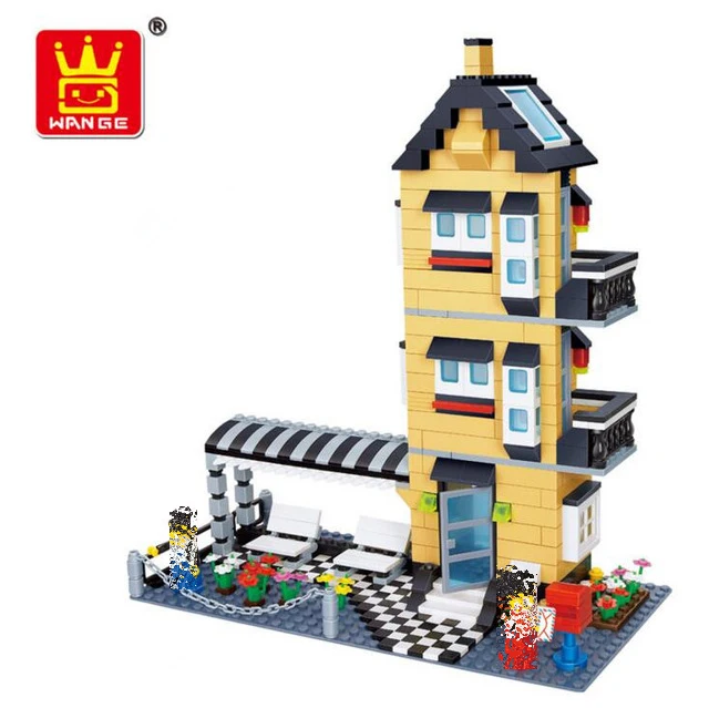 Wange 32053 546 шт. Agile Вилла Набор строительных блоков Совместимость Toysing 3D игрушечные