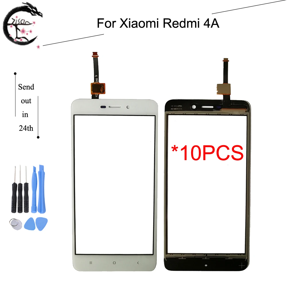 10 шт. сенсорная панель для Xiaomi Redmi 4A дигитайзер экран внешнее стекло сенсорный с