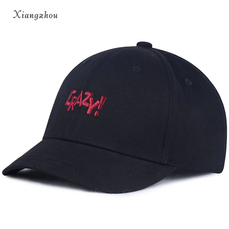 2018 новые американские упрощенные короткие поля с надписью Crazy Вышивка